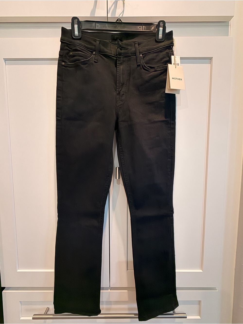 MOTHER The Mid Rise Dazzler Ankle Jeans Sz 27 Not Guilty Black NWT